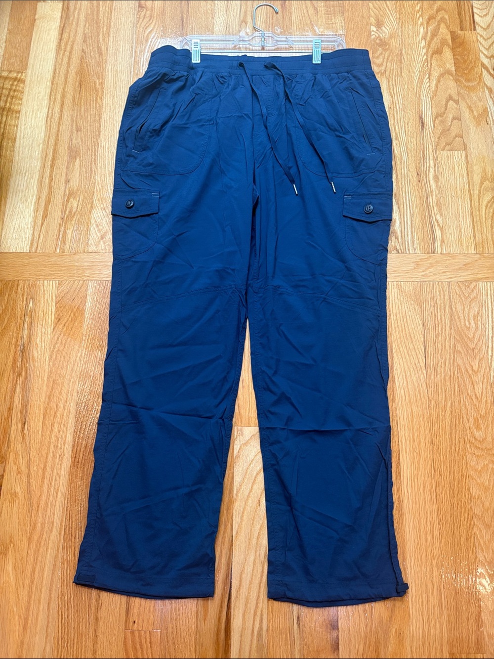 Worn once! LL Bean navy blue camp pants